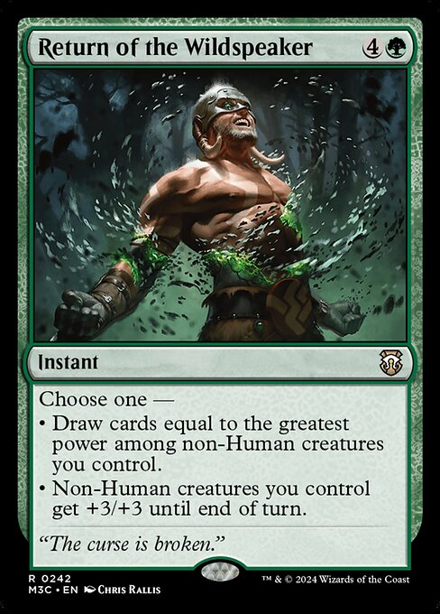 [Foil] M3C 242 Return of the Wildspeaker (Ripple Foil) R