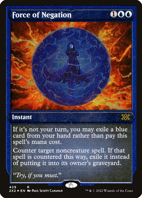 [Foil Etched] 2X2 429 Force of Negation (Foil Etched) R