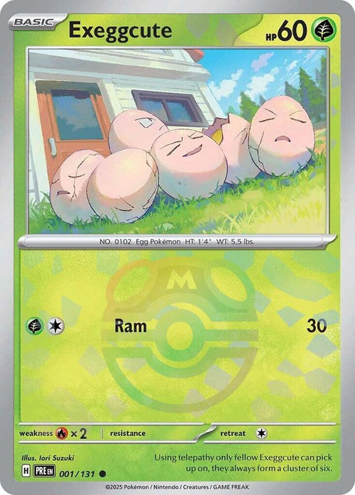 [Reverse Holo - Master Ball] PRE 001/131 Exeggcute C