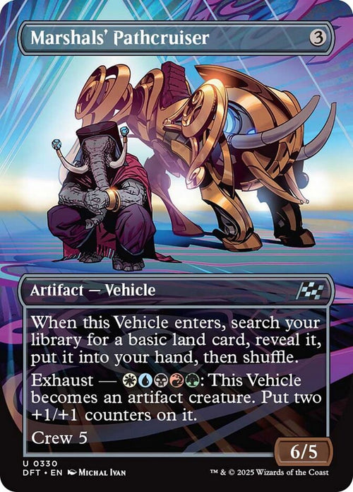 [Foil] DFT 330 Marshals' Pathcruiser (0330 - Borderless) U