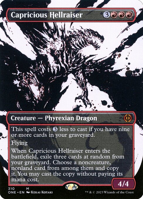 [Foil] ONE 310 Capricious Hellraiser (310 - Borderless Ichor) M