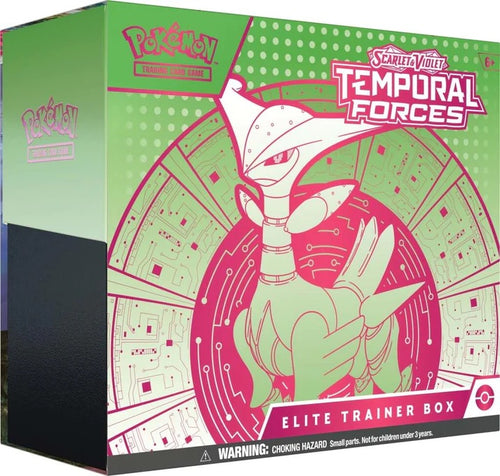 Pokemon TCG American version of Scarlet &amp; Violet SV5 "Temporal Forces" Elite Trainer Box - 鐡肖叶-Iron Leaves