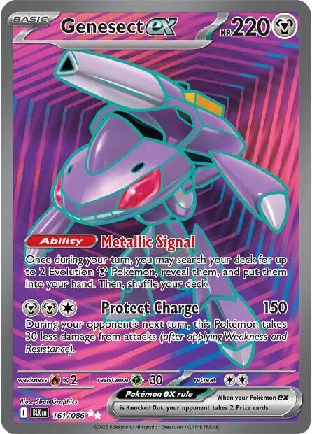 BLK 161/086 Genesect ex SR