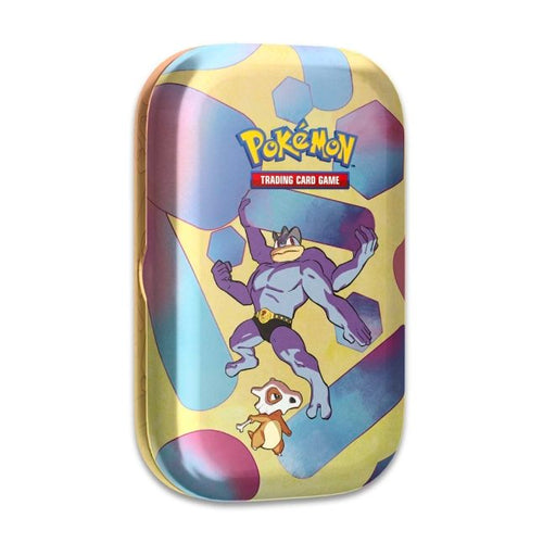 Pokemon TCG US version Scarlet &amp; Violet SV3.5 "Pokemon 151" Mini Tin - Machamp &amp; Cubone