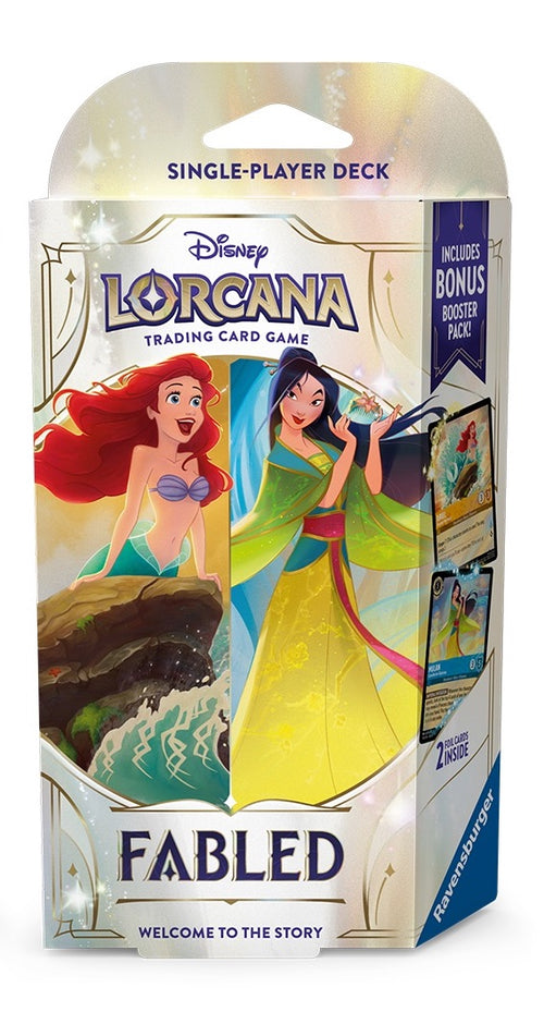 Disney Lorcana TCG 英文版 Fabled Starter Deck Ariel & Mulan