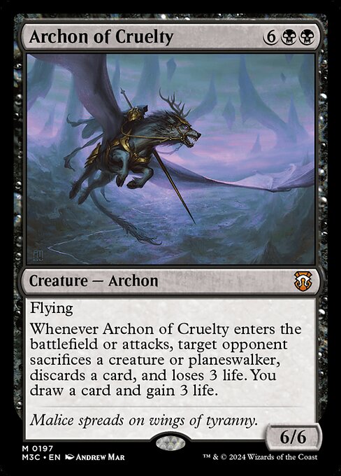 [Foil] M3C 197 Archon of Cruelty (Ripple Foil) M