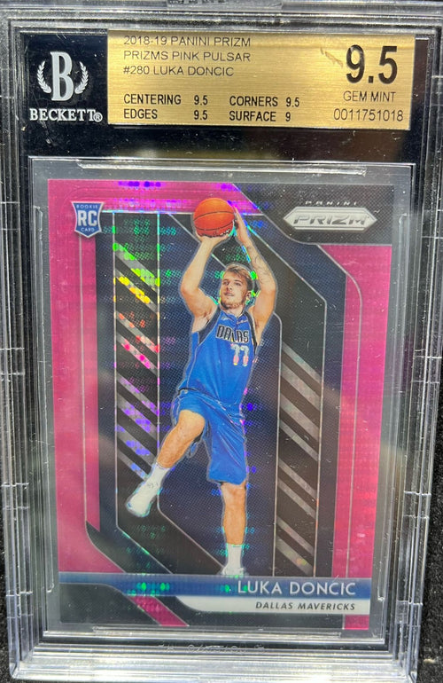 [BGS 9.5] 2018-19 PANINI PRIZM PRIZM PINK PULSAR #280 LUKA DONCIC 7/42