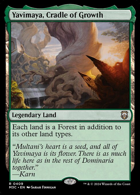 [Foil] M3C 409 Yavimaya, Cradle of Growth (Ripple Foil) R