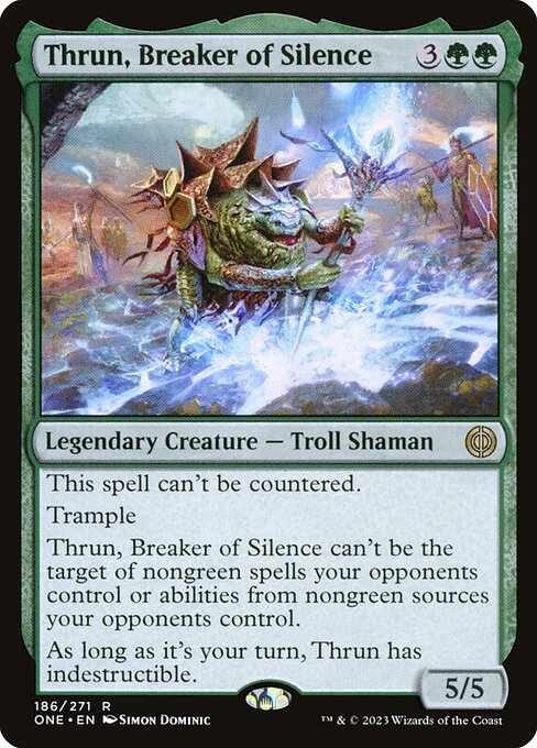 [Foil] ONE 186 Thrun, Breaker of Silence R