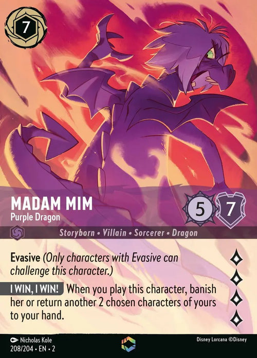 208/204·EN·2 Madam Mim - Purple Dragon E