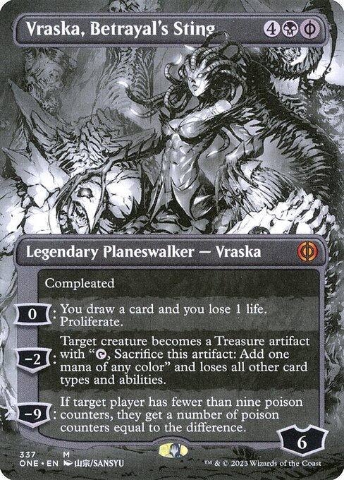[Foil] ONE 337 Vraska, Betrayal's Sting (337 - Borderless Manga) M