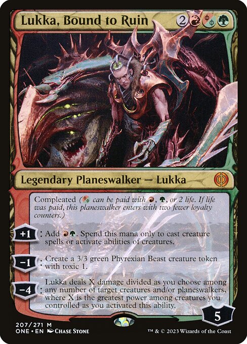 [Foil] ONE 207 Lukka, Bound to Ruin M
