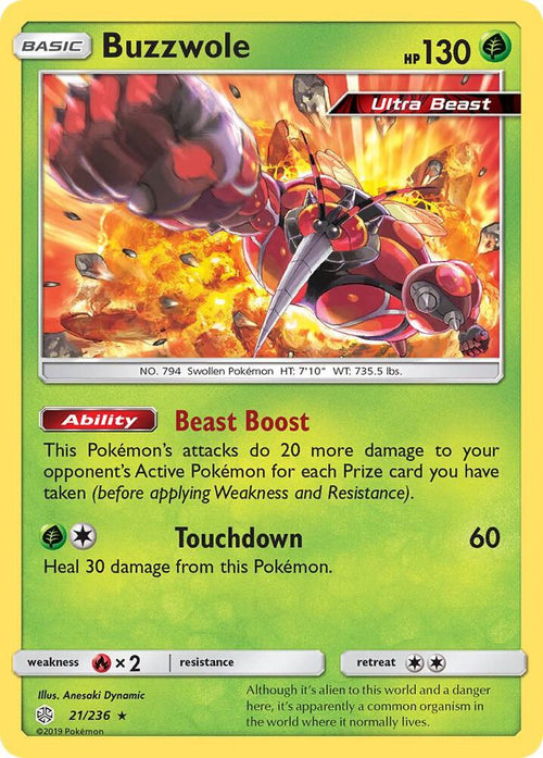 [Reverse Holo] SM12 021/236 Buzzwole RH