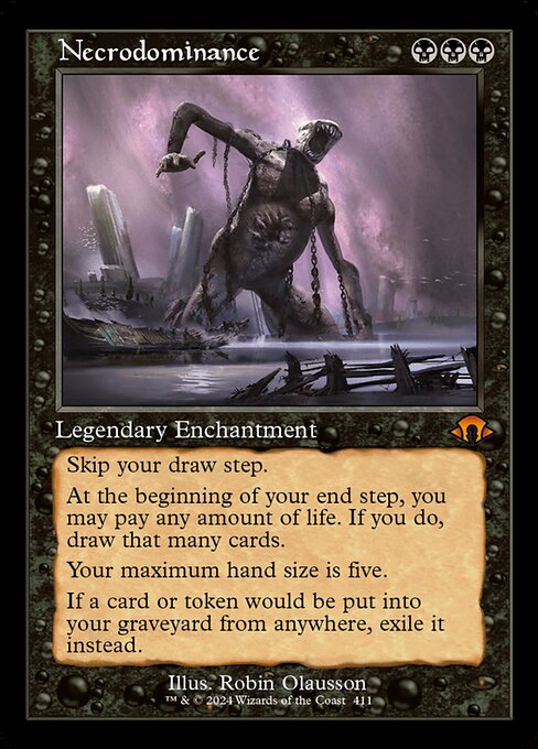 [Foil] MH3 411 Necrodominance (0411 - Retro Frame) M