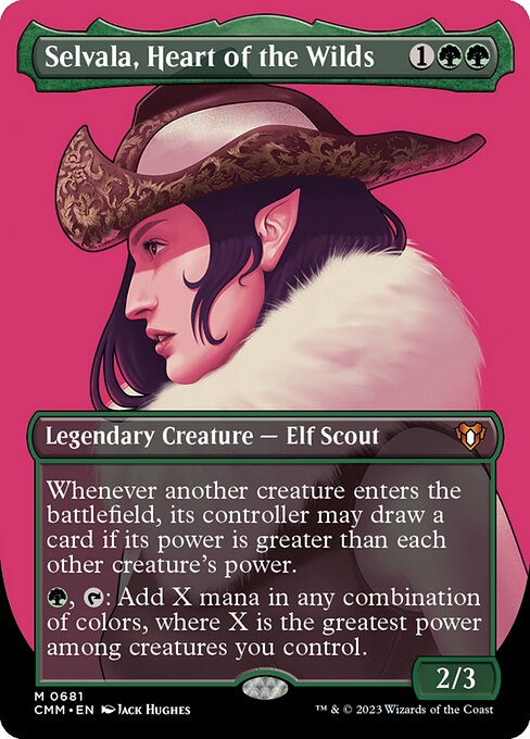 CMM 681 Selvala, Heart of the Wilds (Borderless) M