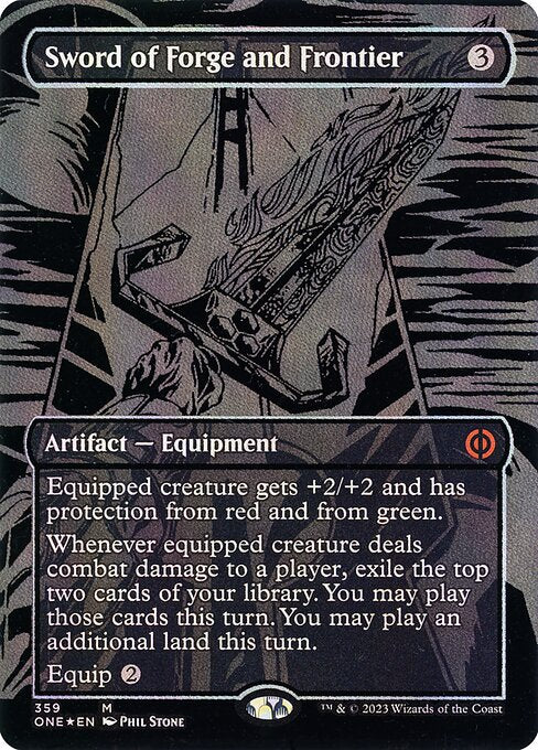 [Foil] ONE 359 Sword of Forge and Frontier (Oil Slick) M