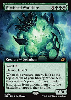 EOE 341 Famished Worldsire (0341 - Extended Art) M
