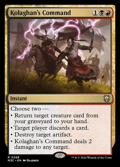 [Foil] M3C 268 Kolaghan's Command (Ripple Foil) R