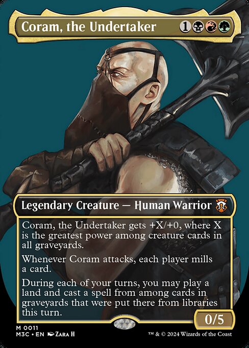 [Foil] M3C 011 Coram, the Undertaker (0011 - Borderless) M