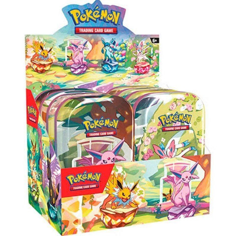 (預訂)Pokemon TCG 美版 Scarlet & Violet SV8.5 Prismatic Evolutions Mini Tin Box (8 Tins Per Box) - 皇巢卡店 Beehive Trading Card Shop