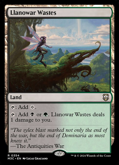 [Foil] M3C 354 Llanowar Wastes (Ripple Foil) R