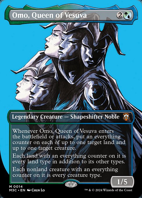 [Foil] M3C 014 Omo, Queen of Vesuva (0014 - Borderless) M