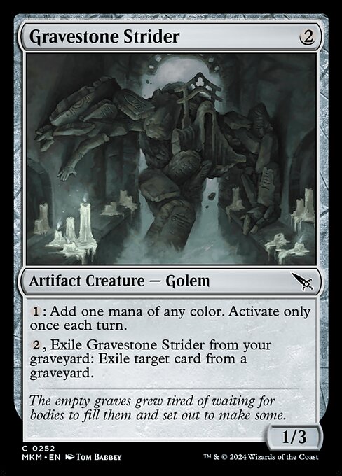 [Foil] MKM 252 Gravestone Strider C