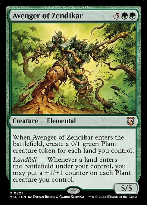 [Foil] M3C 221 Avenger of Zendikar (Ripple Foil) M