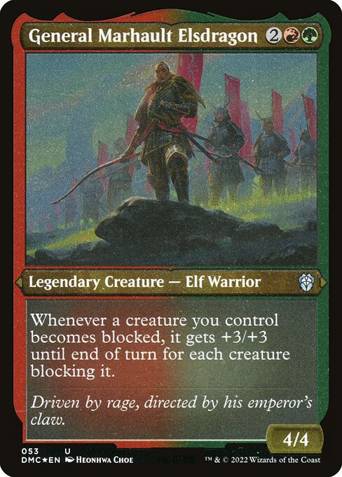 [Foil Etched] DMC 053 General Marhault Elsdragon (Foil Etched) U
