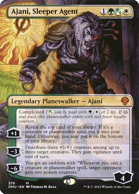 DMU 376 Ajani, Sleeper Agent (Borderless - 376) M