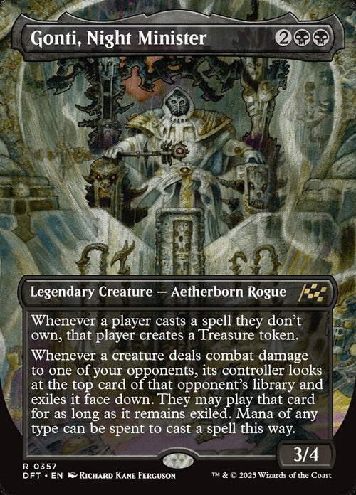 [Foil] DFT 357 Gonti, Night Minister (0357 - Borderless) R