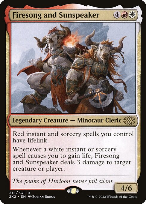 [Foil] 2X2 215 Firesong and Sunspeaker R