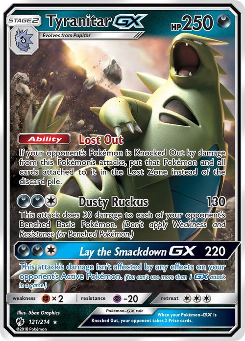 SM8 121/214 Tyranitar GX SR