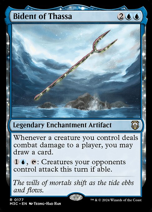 [Foil] M3C 177 Bident of Thassa (Ripple Foil) R