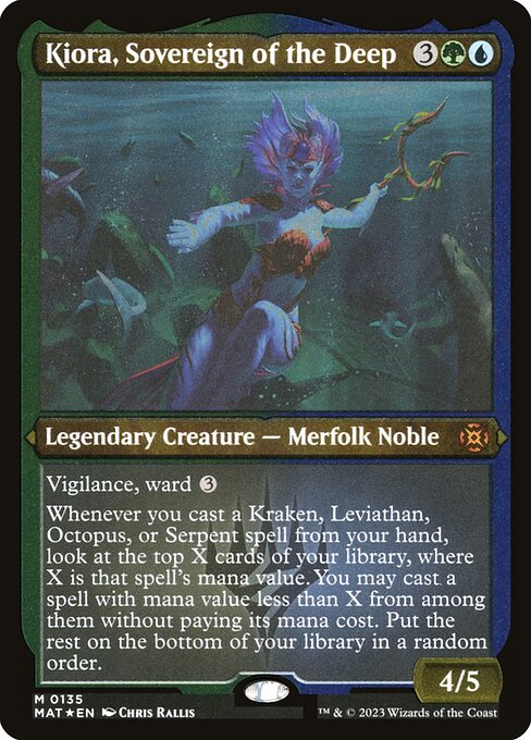 [Foil Etched] MAT 135 Kiora, Sovereign of the Deep (Foil Etched) M