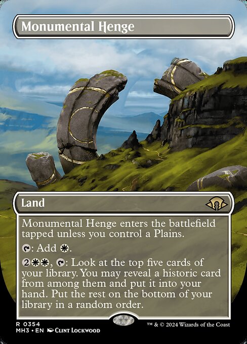 MH3 354 Monumental Henge (0354 - Borderless) R