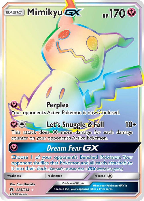 SM8 226/214 Mimikyu GX RS