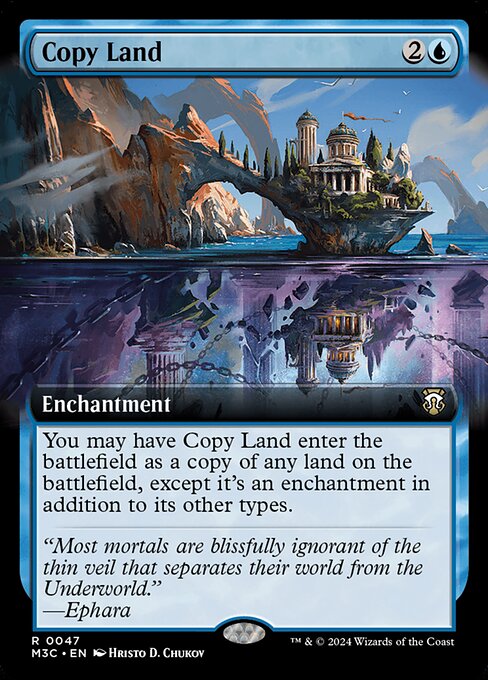 [Foil] M3C 047 Copy Land (0047 - Extended Art Ripple Foil) R