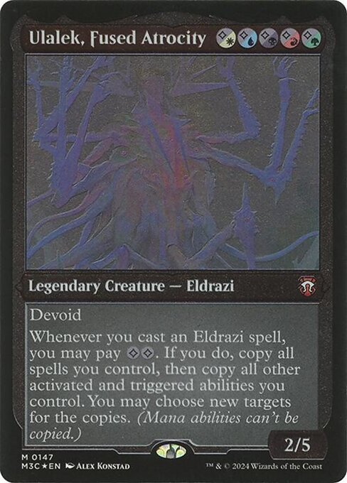 [Foil Etched] M3C 147 Ulalek, Fused Atrocity (0147 - Foil Etched Display Commander - Not Tournament Legal) M