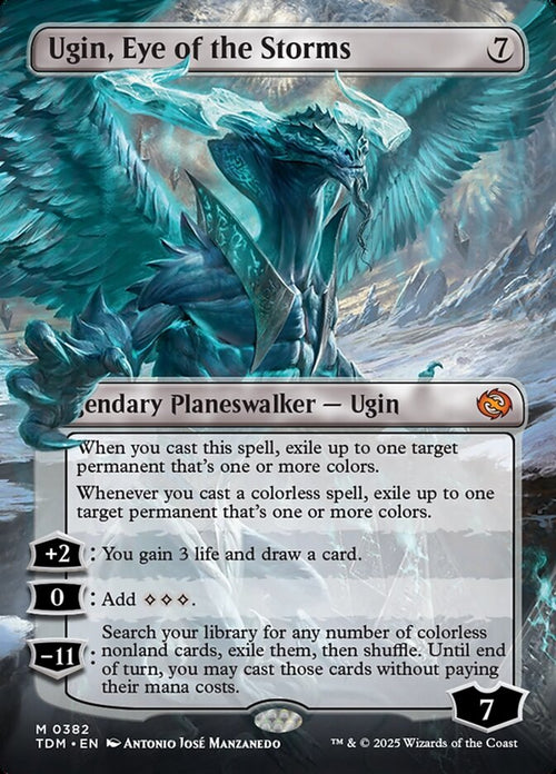 [Foil] TDM 382 Ugin, Eye of the Storms (0382 - Borderless Reversible) M