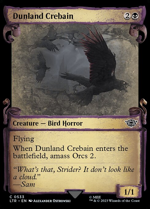LTR 533 Dunland Crebain (0533 - Scroll Showcase) C