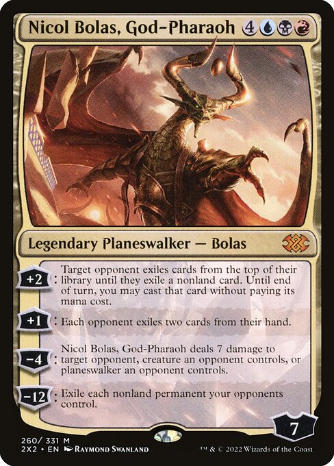[Foil] 2X2 260 Nicol Bolas, God-Pharaoh M