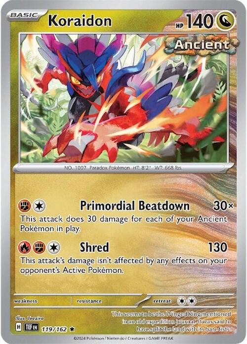 [Reverse Holo] TEF 119/162 Koraidon R