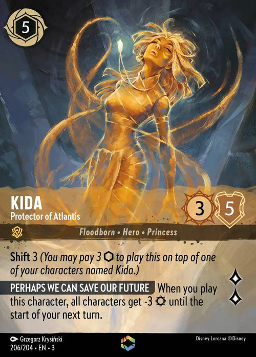 206/204·EN·3 Kida - Protector of Atlantis E