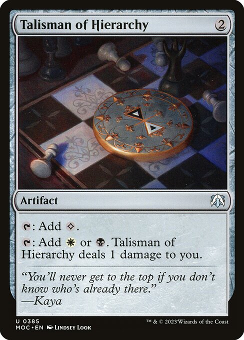 MOC 385 Talisman of Hierarchy U
