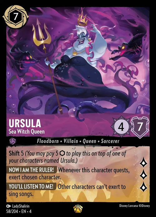 58/204·EN·4 Ursula - Sea Witch Queen L
