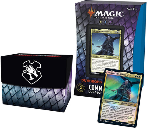 MTG Adventures in the Forgotten Realms (AFR) Commander Deck - Dungeons of Death (White-Blue-Black)