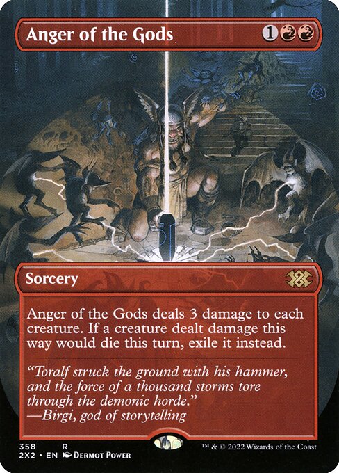 [Foil] 2X2 358 Anger of the Gods (Borderless) R