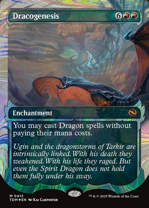 [Foil] TDM 412 Dracogenesis (0412 - Ghostfire Showcase Halo Foil) M