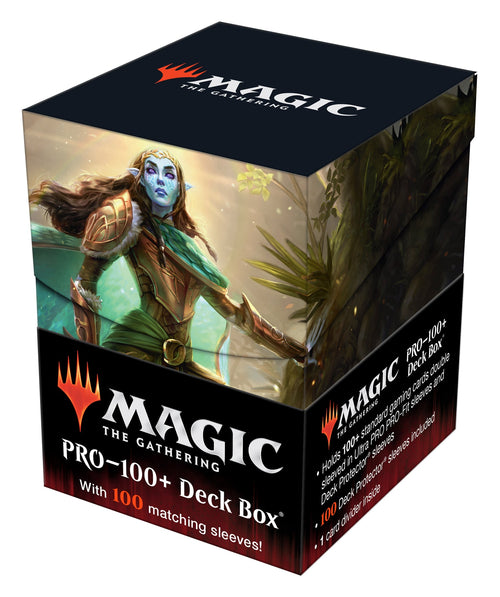 Ultra Pro Magic: The Gathering Kaldheim: Lathril, Blade of the Elves Commander Combo Box (Deck Box+Sleeves 100ct)